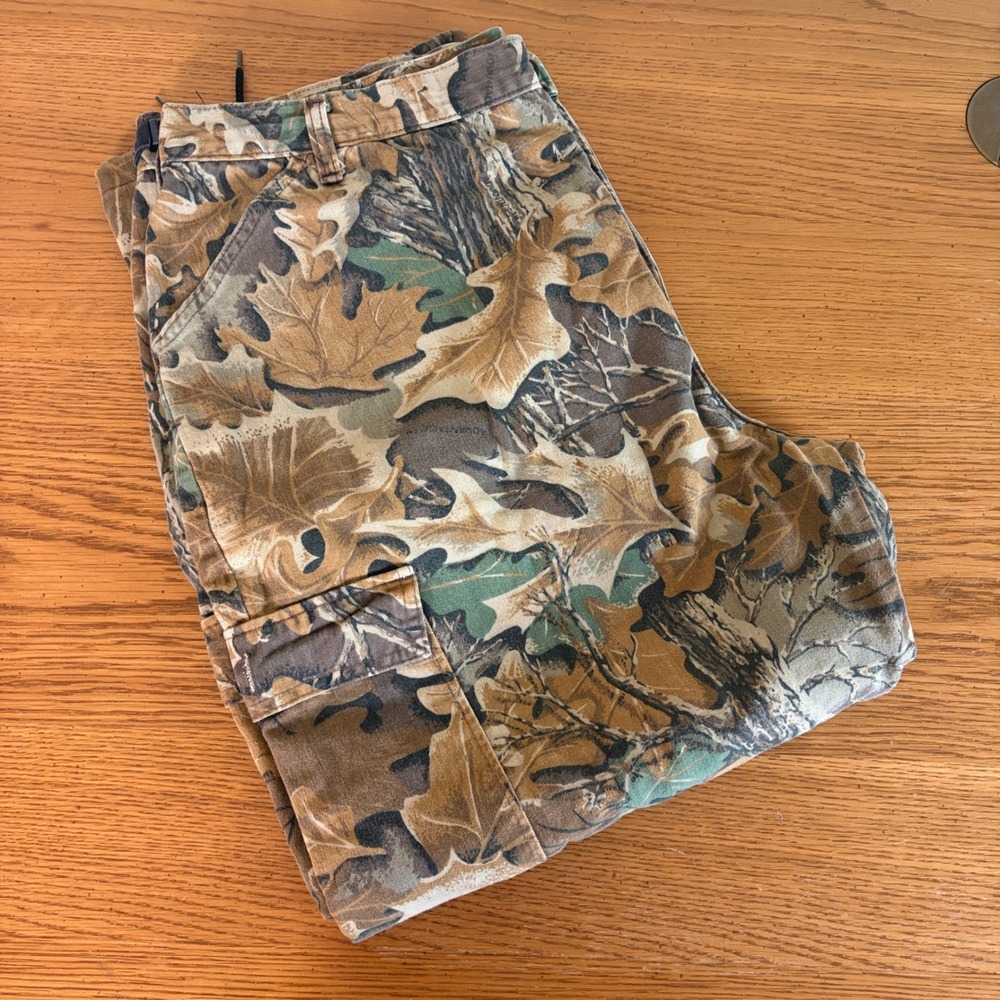 Walls Vintage Advantage Timber Camo Cargo Pants Mens XL Regular Made in USA